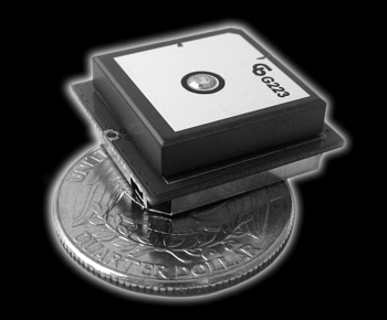 Miniature GPS receiver module